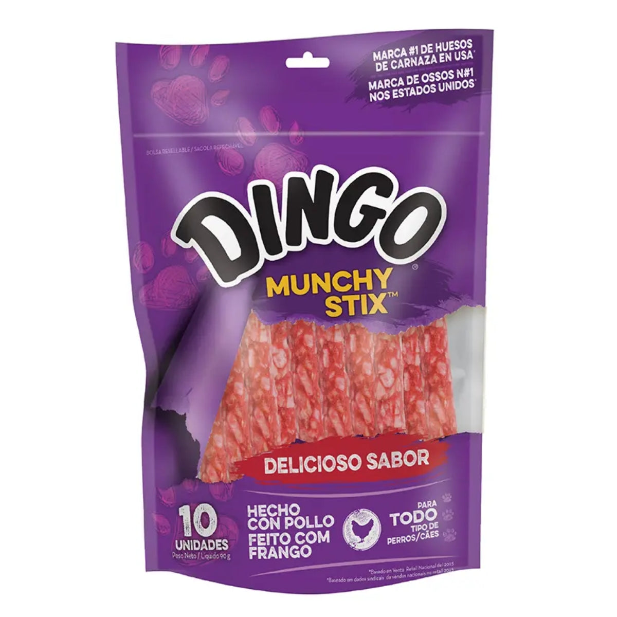 DINGO MUNCHY STICK 10 UNIDADES