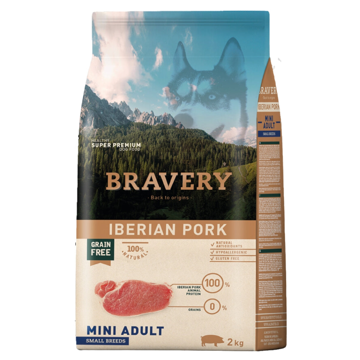 BRAVERY PERRO IBERIAN PORK MINI ADULT SMALL BREEDS