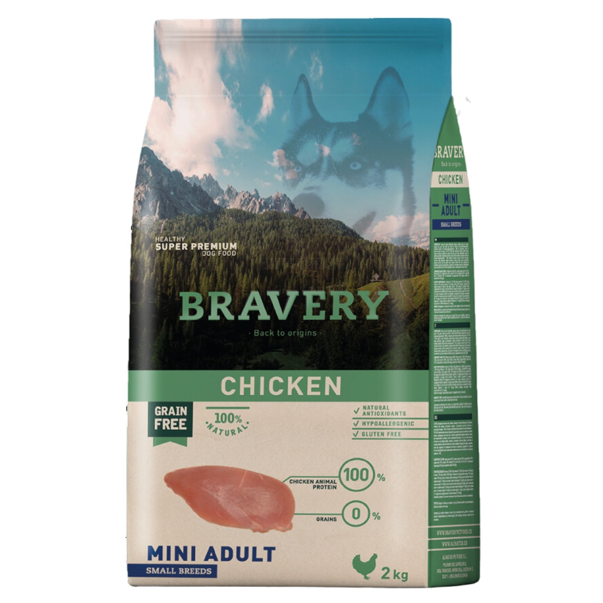BRAVERY PERRO CHICKEN MINI ADULT SMALL BREEDS