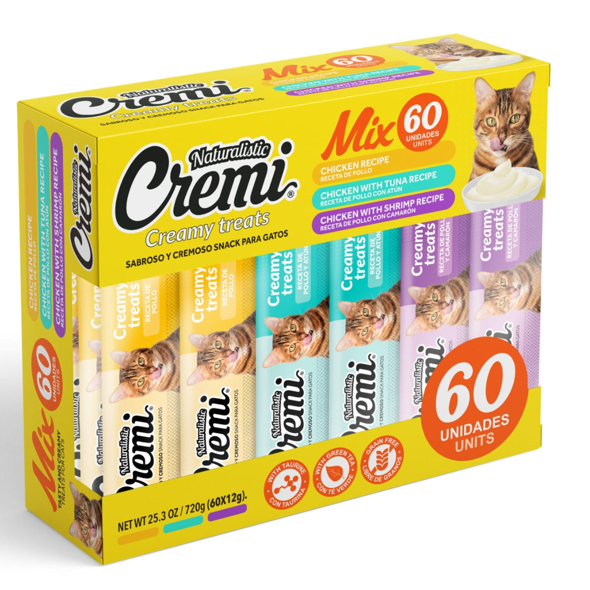 CREMI BOX GATO CHICKEN FOOD MIX 60 TUBOS