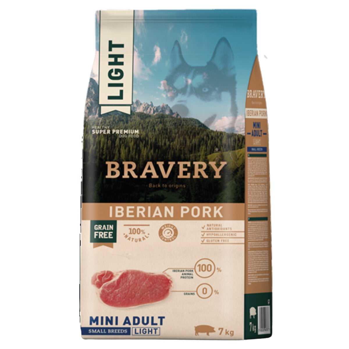 BRAVERY PERRO LIGHT IBERIAN PORK MINI ADULT SMALL BREEDS