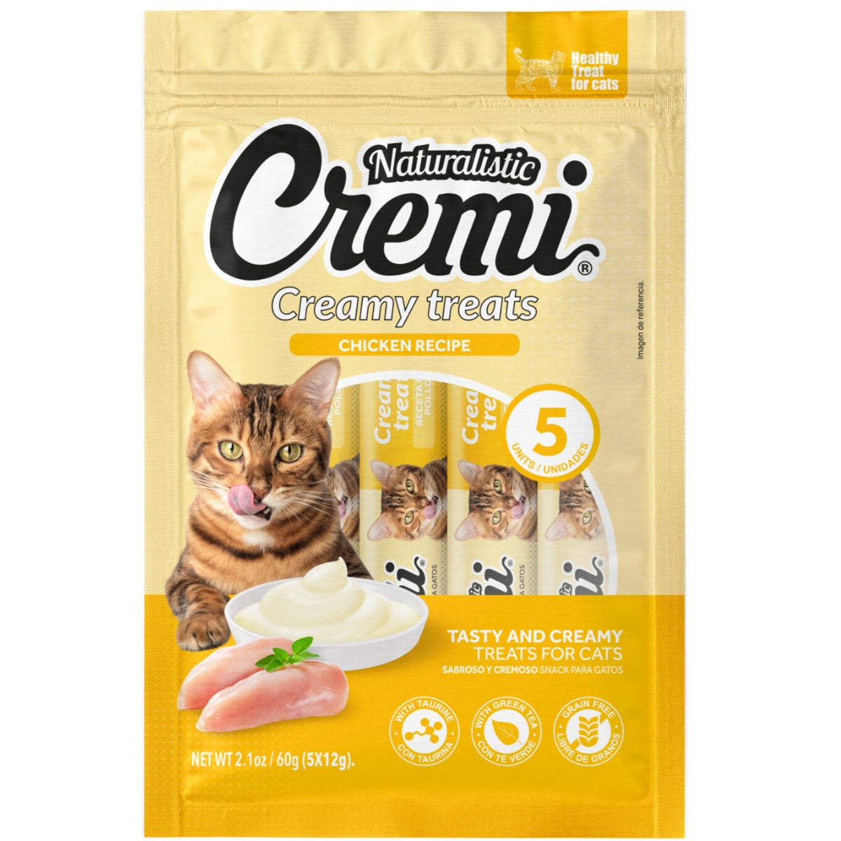 CREMI GATO POLLO 5 TUBOS