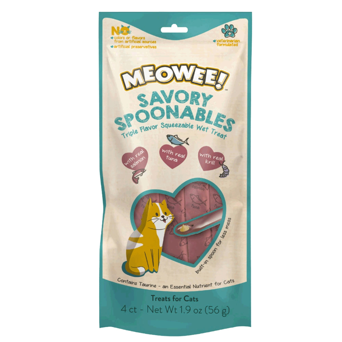 MEOWEE GATO SALMÓN ATÚN Y CAMARÓN 4 TUBOS