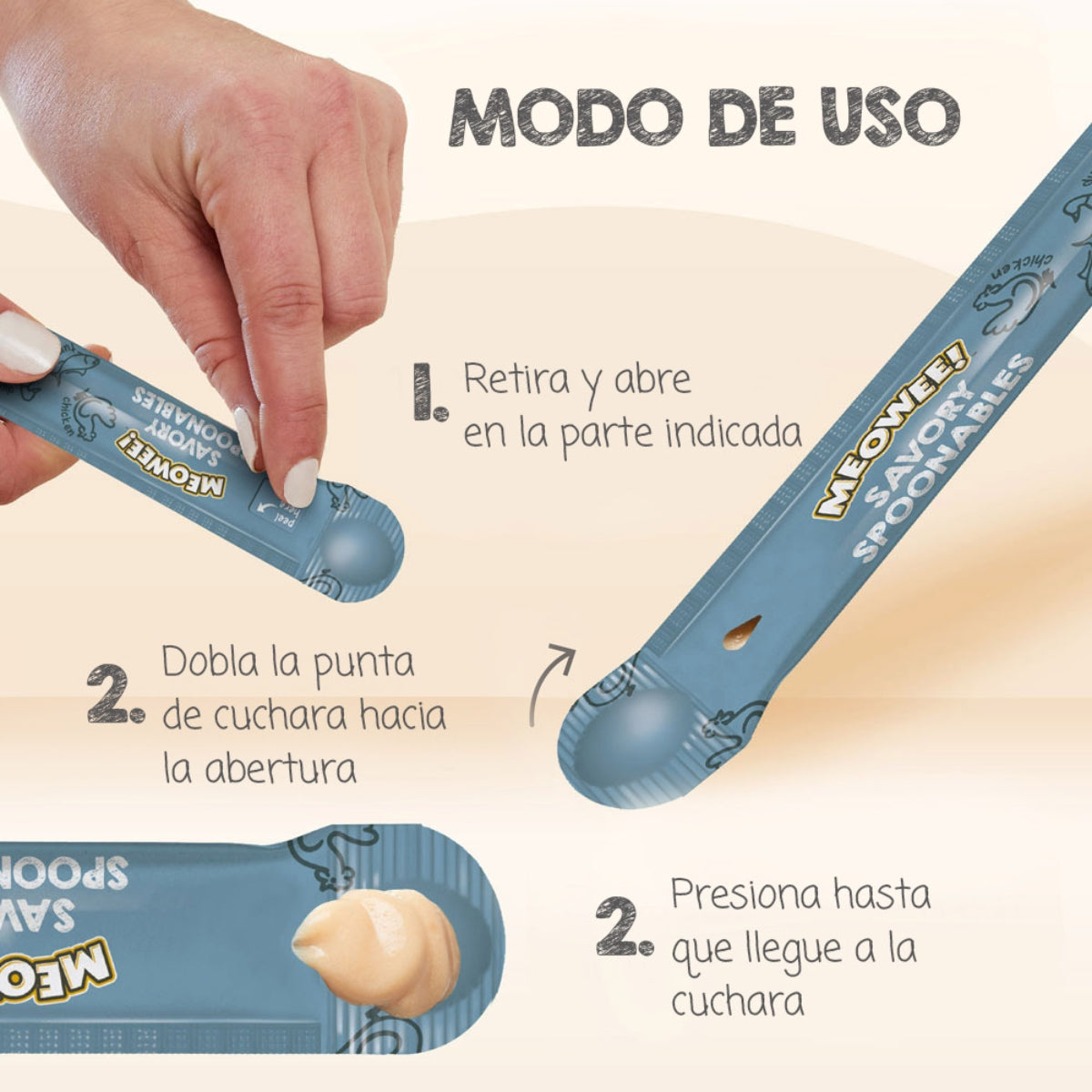 MEOWEE GATO POLLO ATÚN Y PATO 4 TUBOS