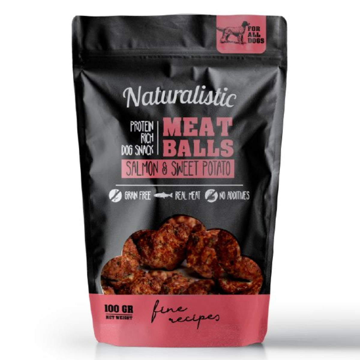 NATURALISTIC PERRO MEATBALLS SALMON AND SWEET POTATO