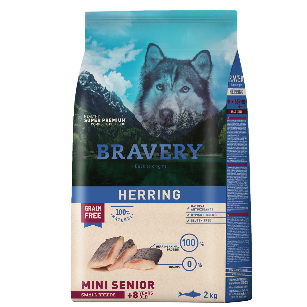 BRAVERY PERRO HERRING SENIOR MINI SMALL BREEDS