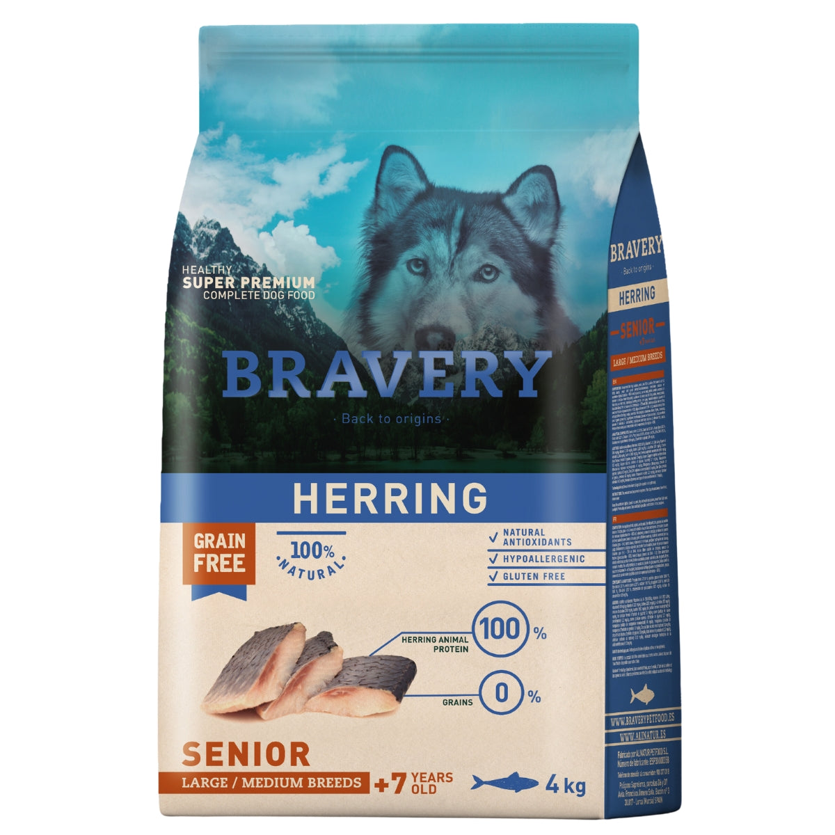 BRAVERY PERRO HERRING SENIOR LARGE/MEDIUM BREEDS
