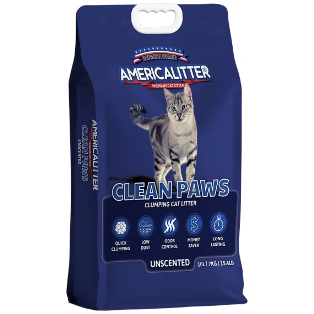 ARENA SANITARIA AMERICA LITTER CLEAN PAWS