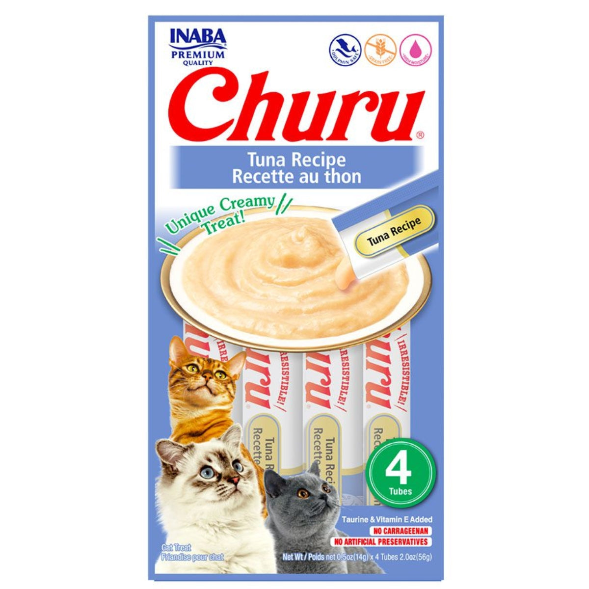 CHURU GATO ATÚN 4 TUBOS