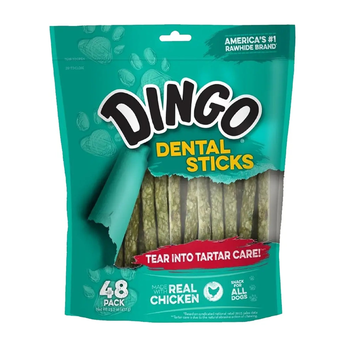 DINGO DENTAL MUNCHY STICK 48 UNIDADES