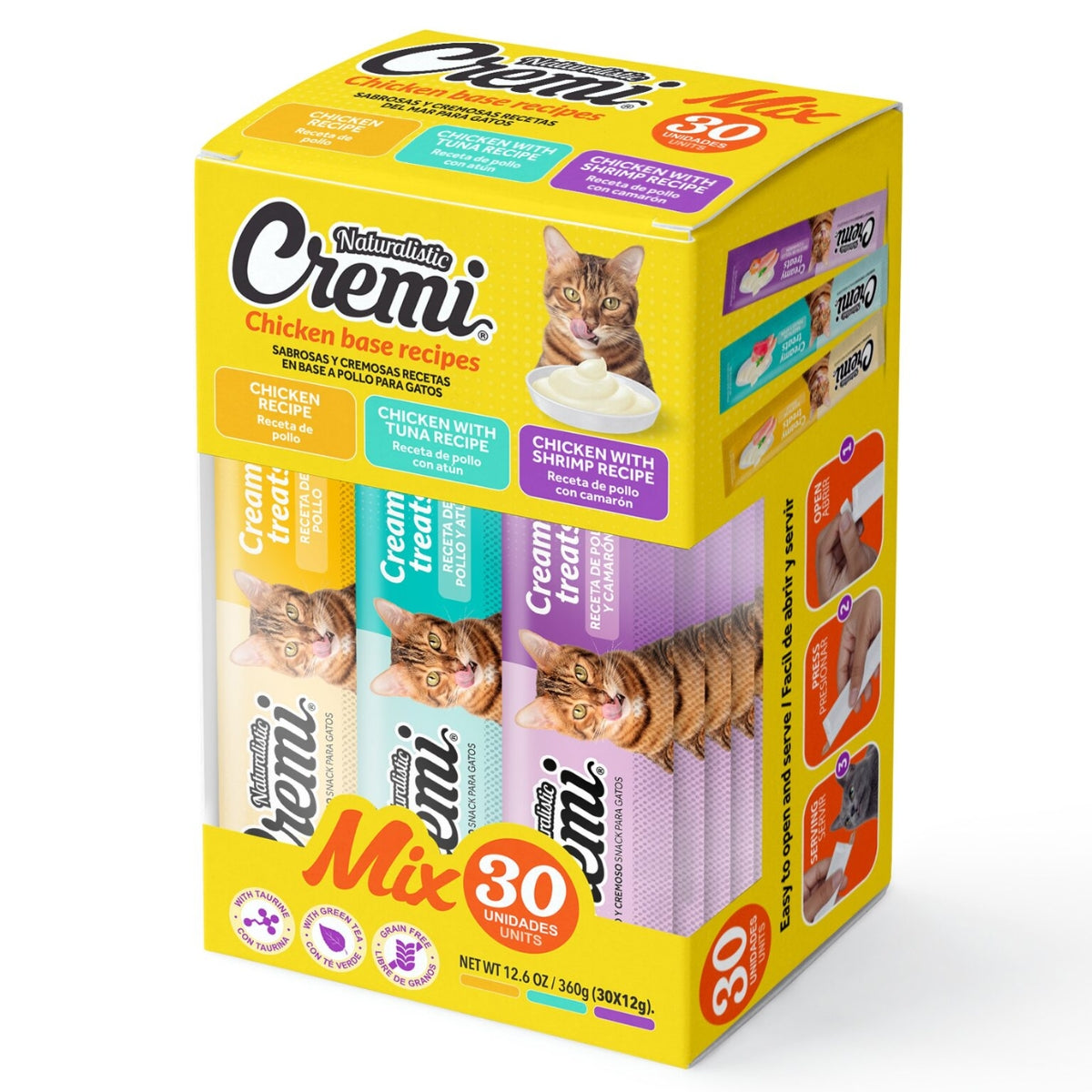 CREMI BOX GATO CHICKEN FOOD MIX 30 TUBOS