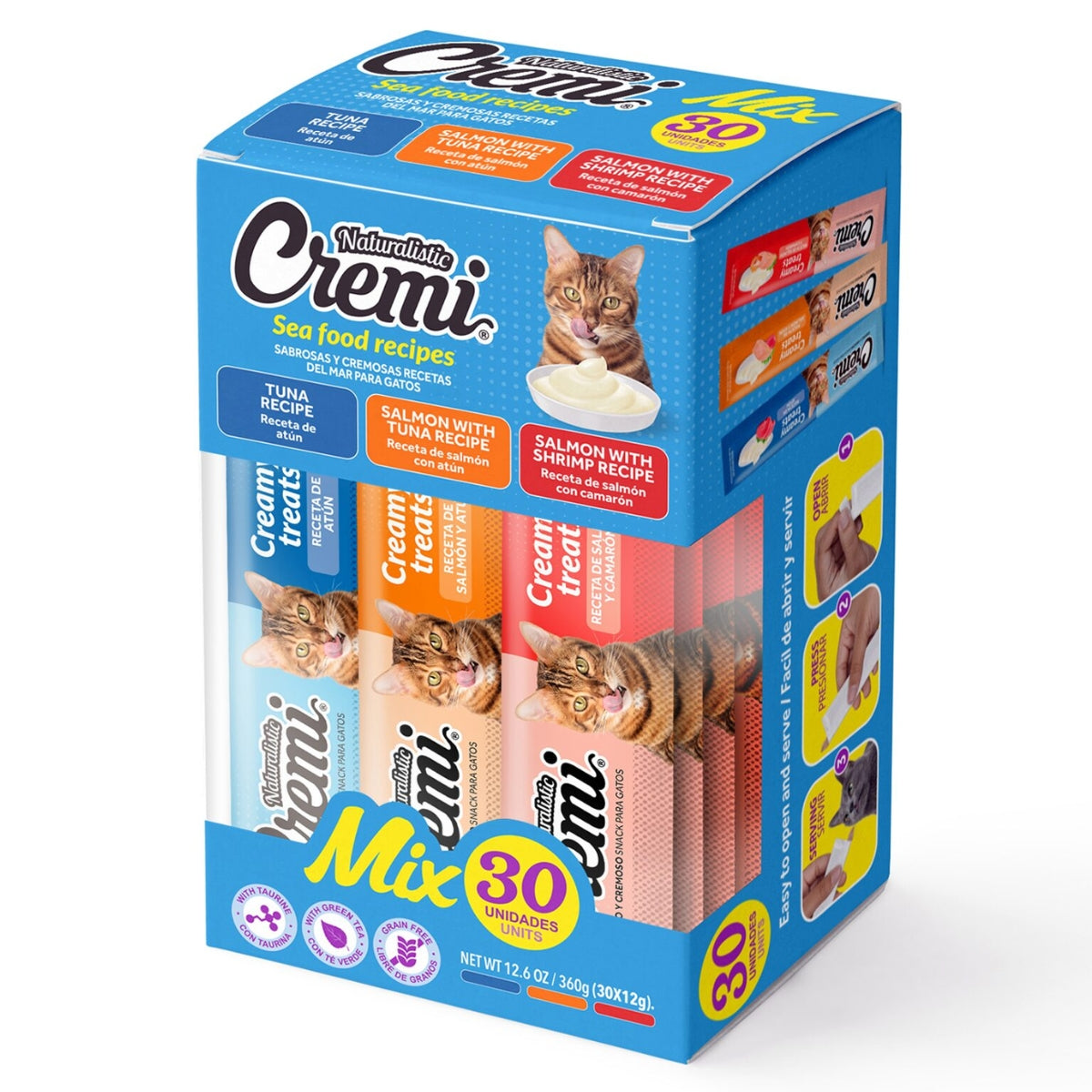 CREMI BOX GATO SEA FOOD MIX 30 TUBOS