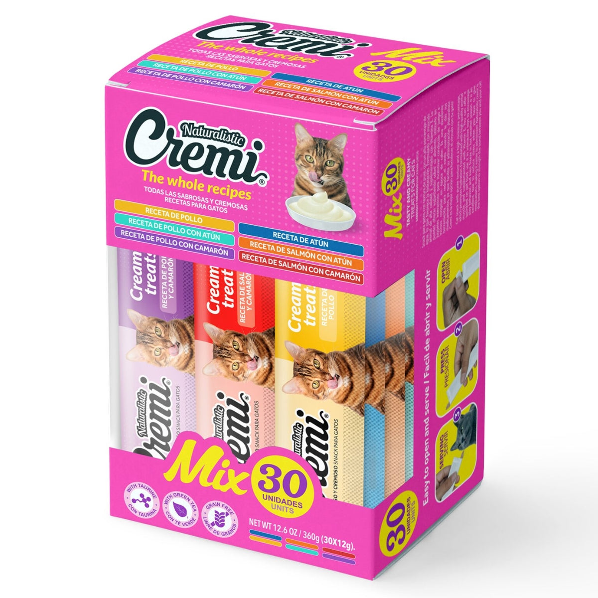 CREMI BOX GATO THE WHOLE RECIPES 30 TUBOS