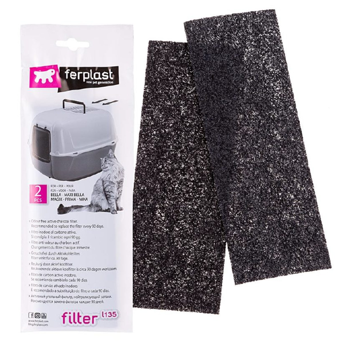 FERPLAST FILTRO CARBON ACTIVO PARA BAÑO SANITARIO