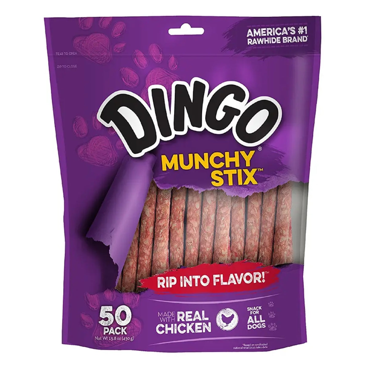 DINGO MUNCHY STICK 50 UNIDADES