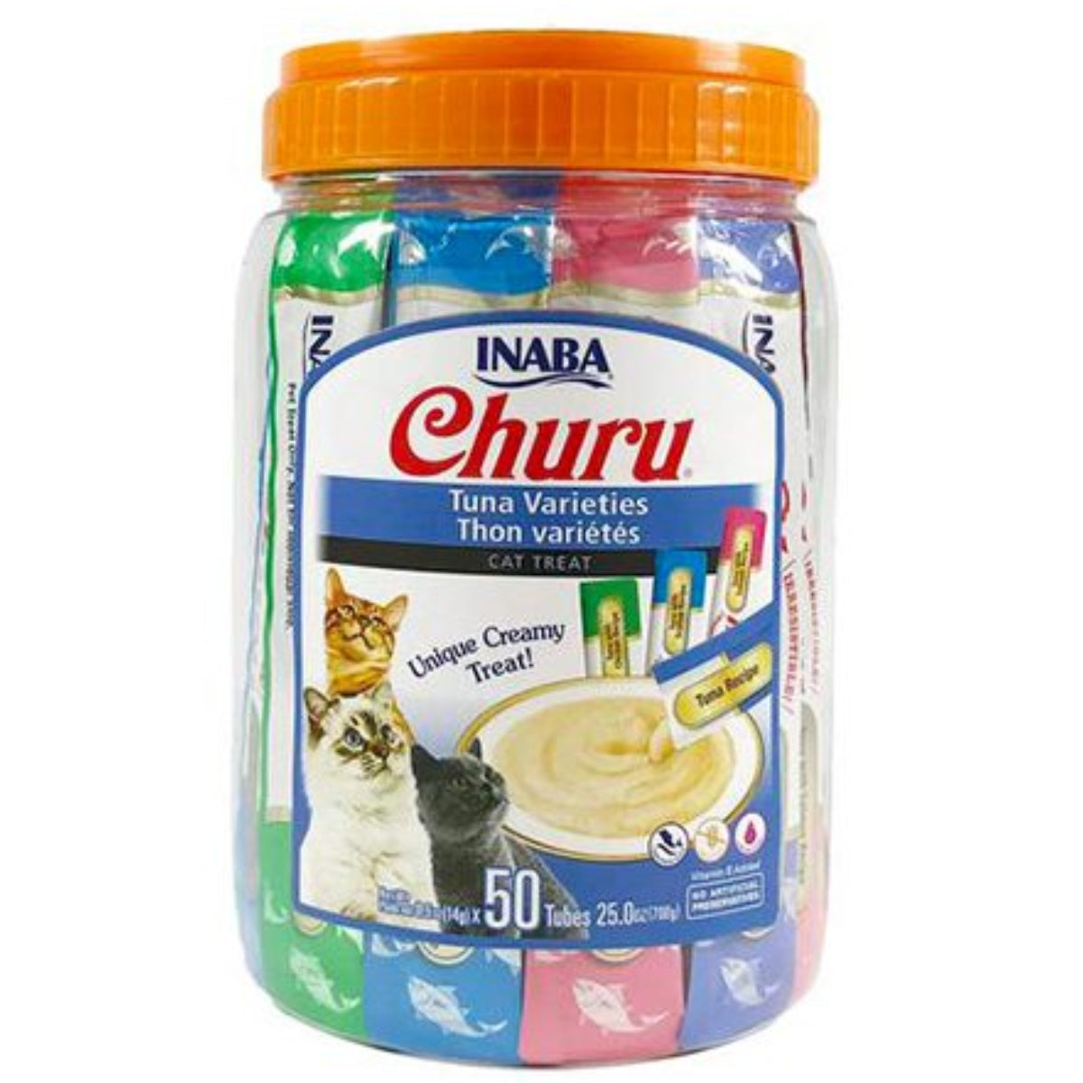 CHURU GATO VARIEDADES ATÚN 50 TUBOS