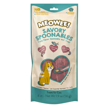 MEOWEE GATO SALMÓN ATÚN Y CAMARÓN 4 TUBOS