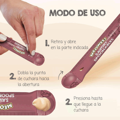 MEOWEE GATO SALMÓN ATÚN Y CAMARÓN 4 TUBOS