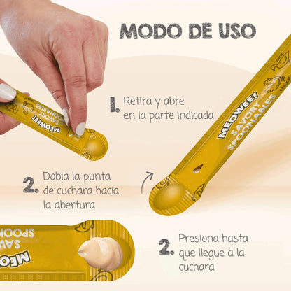 MEOWEE GATO POLLO, SALMÓN Y PATO 4 TUBOS