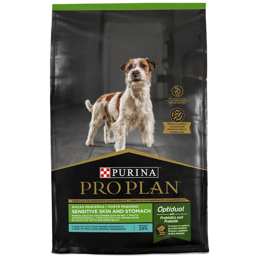 PURINA PROPLAN PERRO SENSITIVE SKIN AND STOMACH ADULTOS RAZA PEQUEÑA