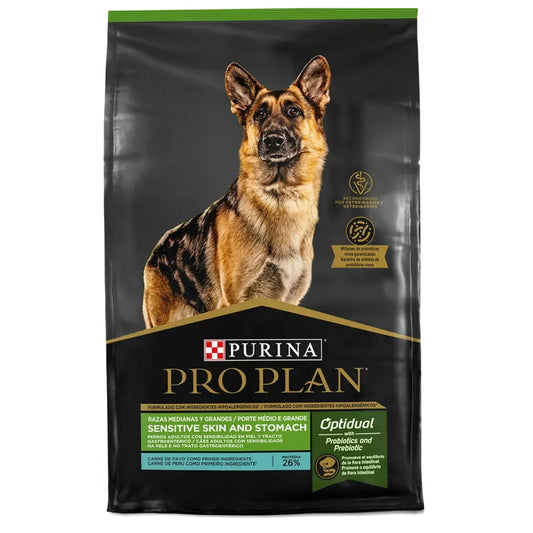 PURINA PROPLAN PERRO SENSITIVE SKIN AND STOMACH ADULTOS RAZA MEDIANA