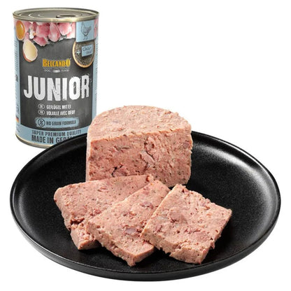 BELCANDO LATA PERRO JUNIOR AVE Y HUEVO