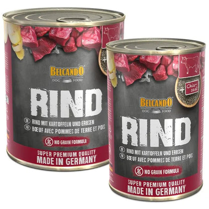 BELCANDO LATA PERRO TERNERA CON PATATA Y GUISANTES