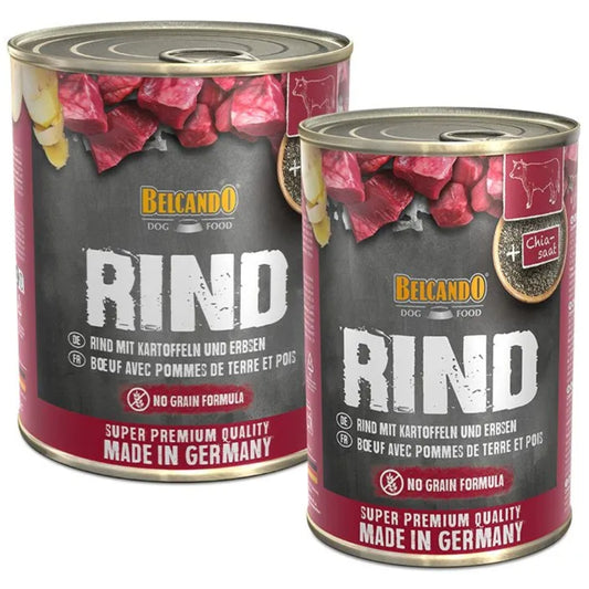 BELCANDO LATA PERRO TERNERA CON PATATA Y GUISANTES