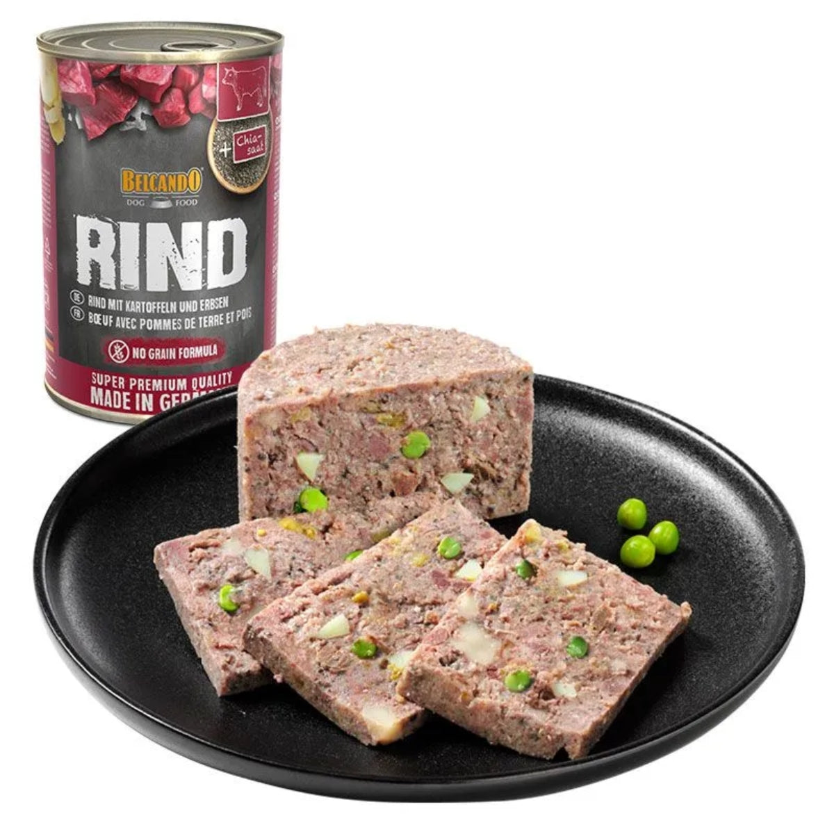 BELCANDO LATA PERRO TERNERA CON PATATA Y GUISANTES