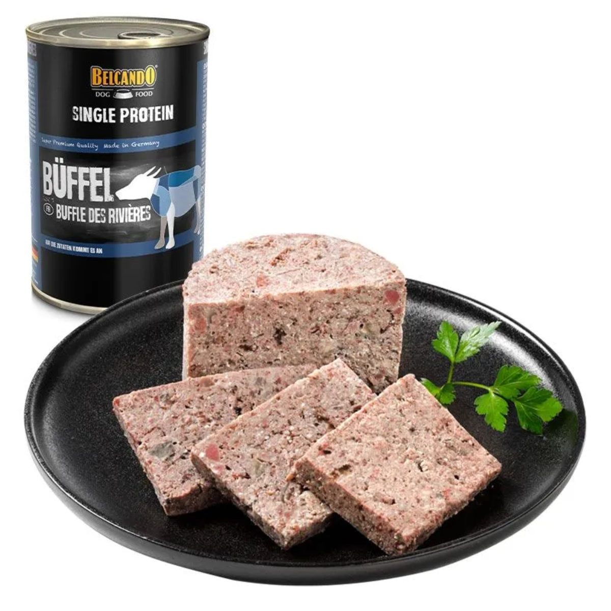 BELCANDO LATA PERRO SINGLE PROTEIN BUFALO DE AGUA