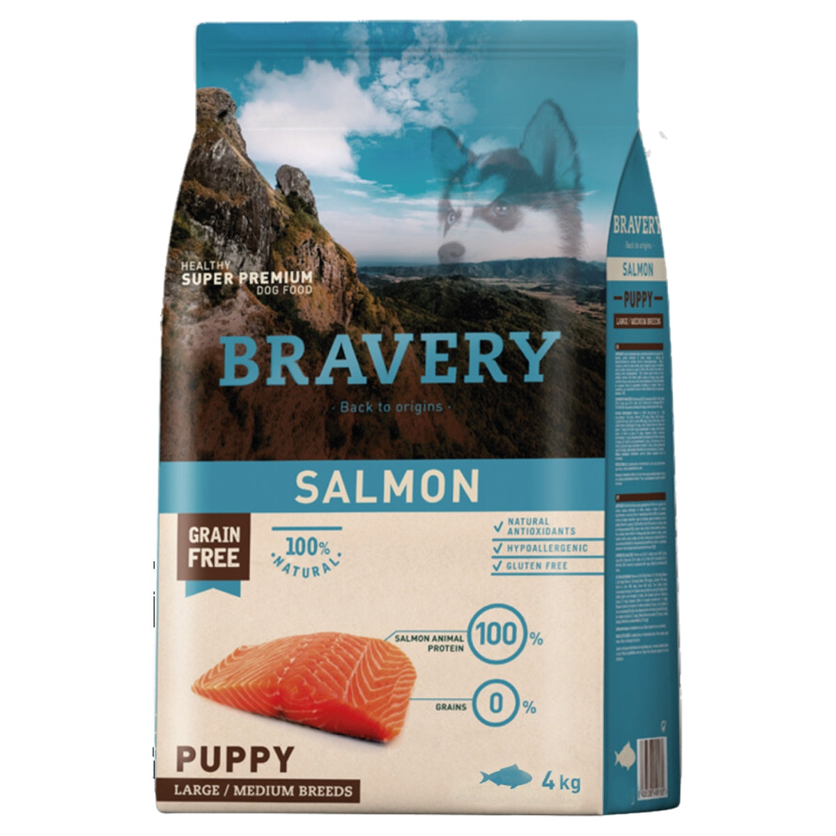 BRAVERY PERRO SALMON PUPPY LARGE/MEDIUM BREEDS