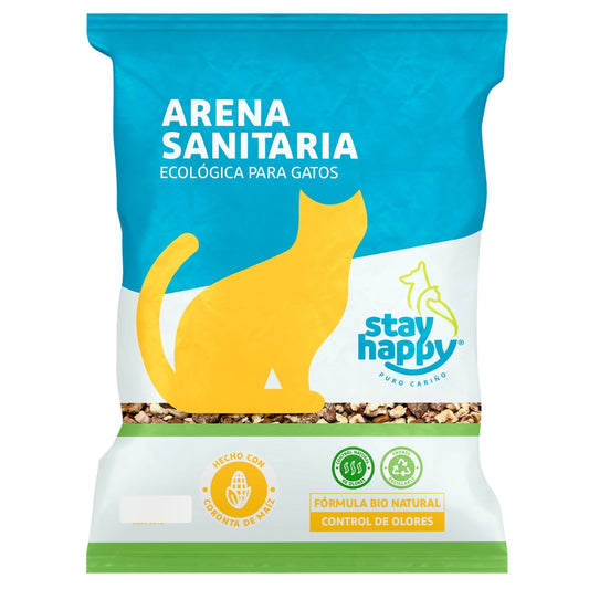 ARENA SANITARIA STAY HAPPY ECOLOGICA NATURAL